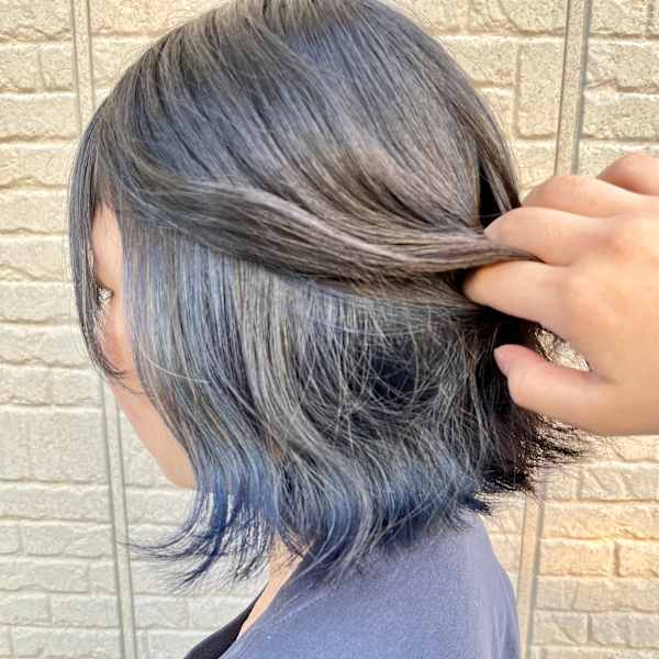 切りっぱなしボブ×エンドカラー|Sorte