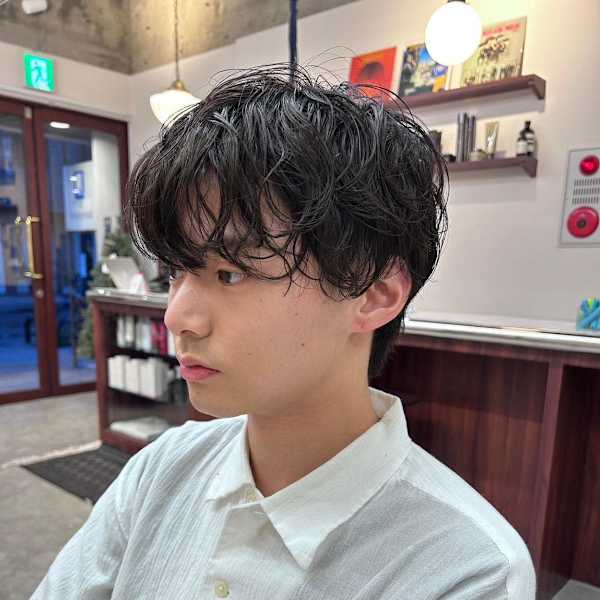 【Look at】クリームパーマニュアンスマッシュ|Look at