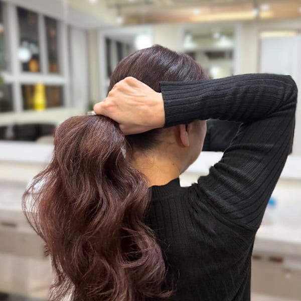 韓国風パーマ/コテ巻き風パーマ/レイヤーカット