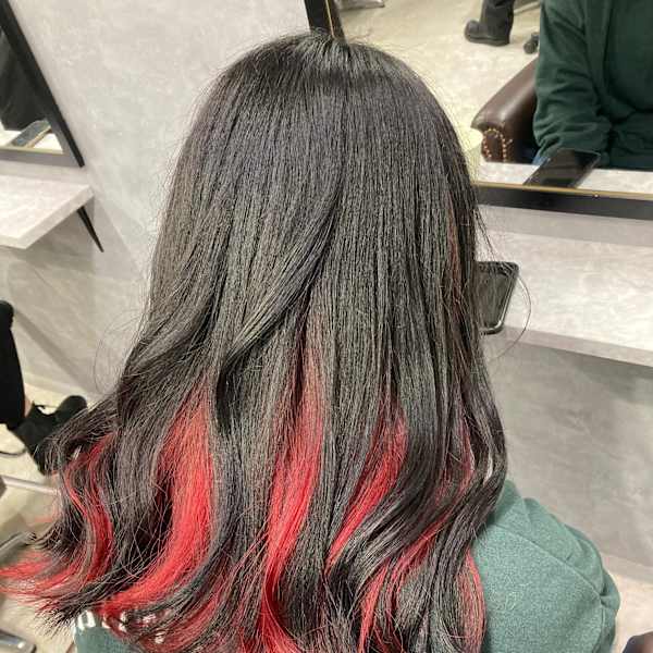 インナーカラーレッド