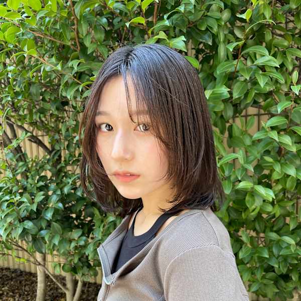 ボブ　ウルフ　レイヤーカット　韓国風　髪質改善　ラベージュ|N° rico 名駅