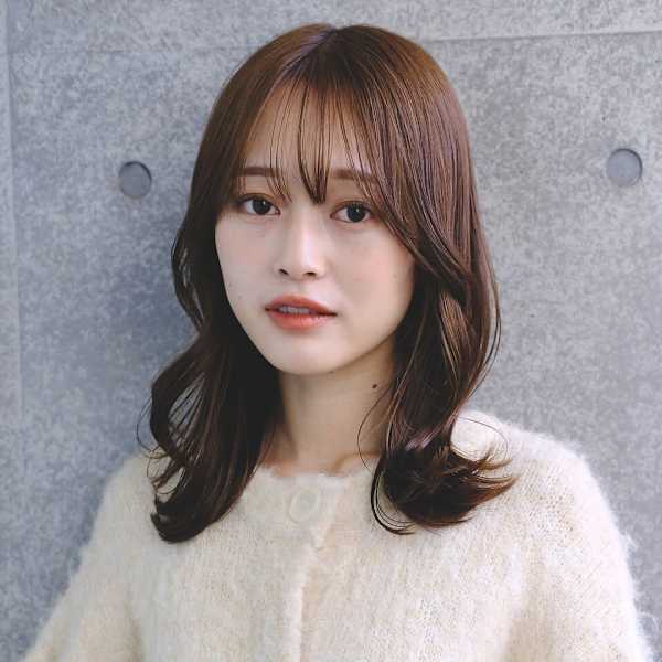 マロンブラウン×韓国風くびれ巻き|Ameri 武蔵小杉店 Total Beauty