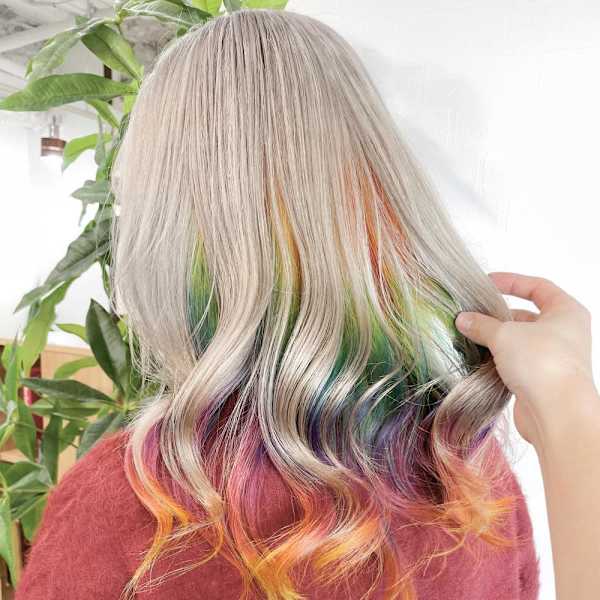 ホワイトレインボーカラー【飯田淳平】Re:ta Hair