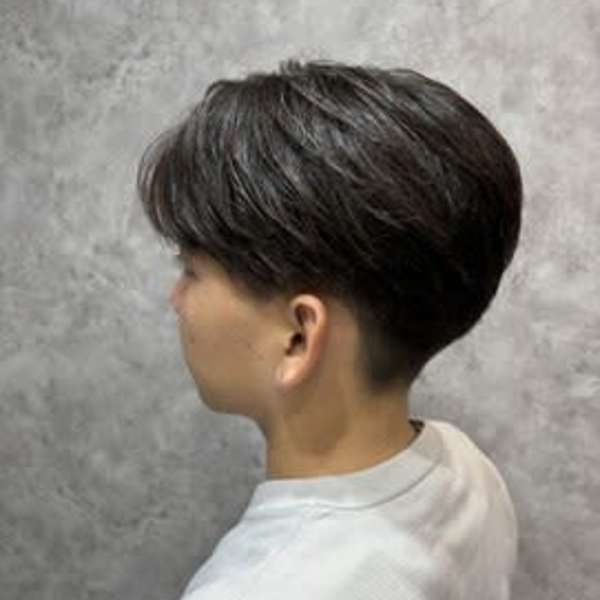 毛流れメンズスタイル センターパート