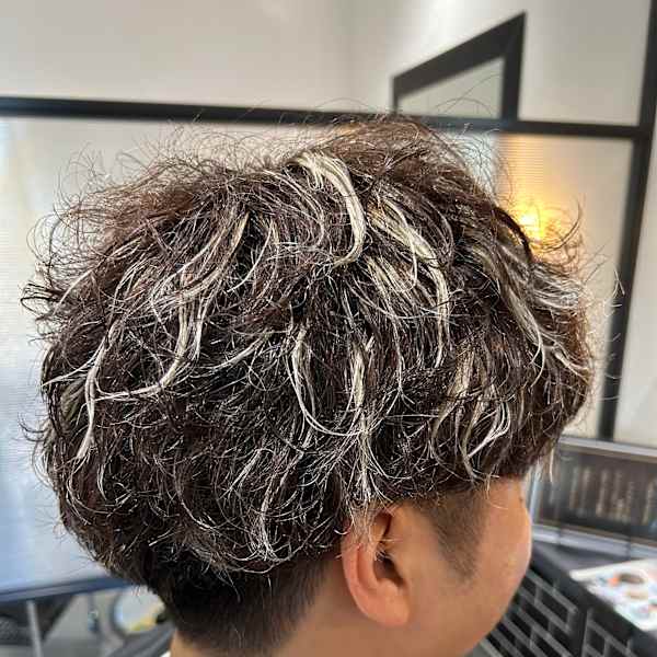 緩めシャドウパーマ