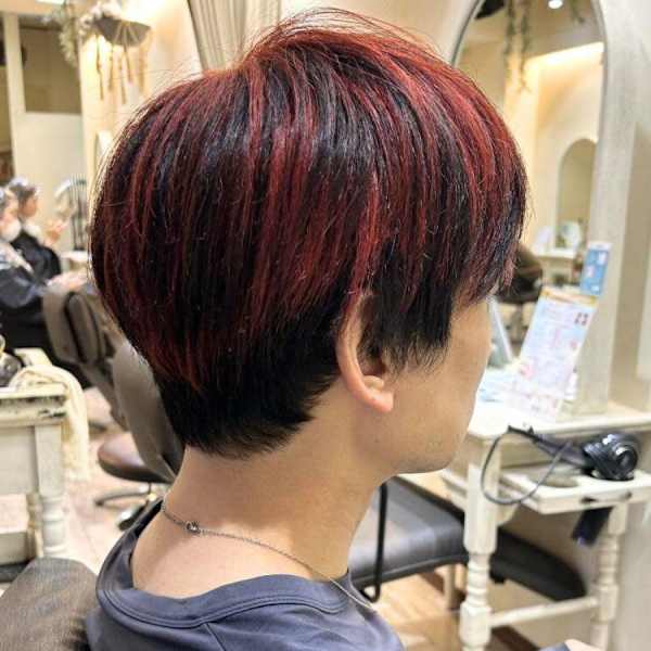 【ジュレベール 汲田】ハイライトカラーレッド