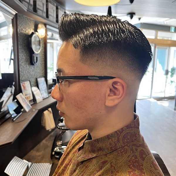 サイドパート|@110 BARBER SHOP長浜店 メンズカット/フェード/眉毛/理容室