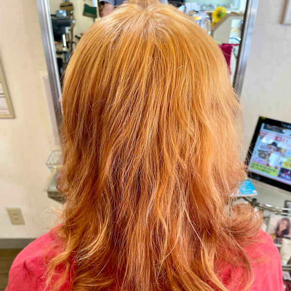 レイヤーカールONキャメルカラー