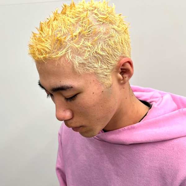 イージードリルパーマ イージーパーマ ブリーチ メンズカット