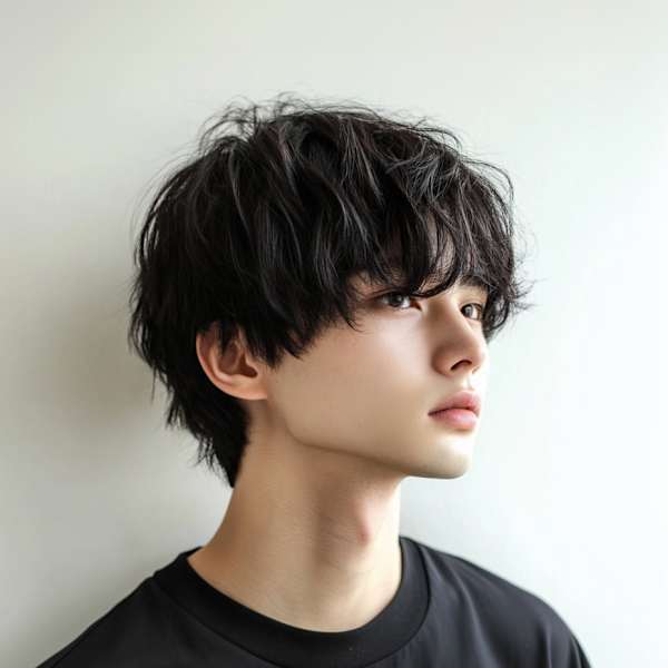 DUNO×メンズマッシュウルフパーマ