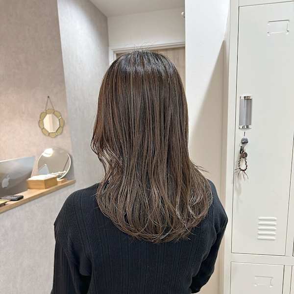 ☆似合わせ細めハイライト　赤み消しアッシュグレージュ