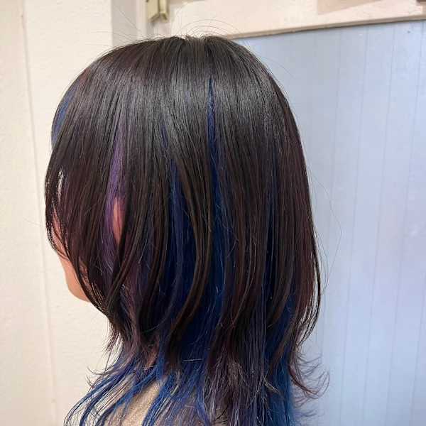 髪質改善/ハイトーンカラー/ブリーチ/ブルー/ウルフ/