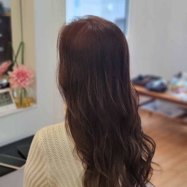 ピンクベージュ×ロング　20代/30代/40代