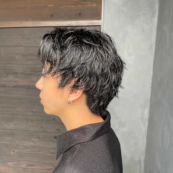 グレーカラー ニュアンスパーマ