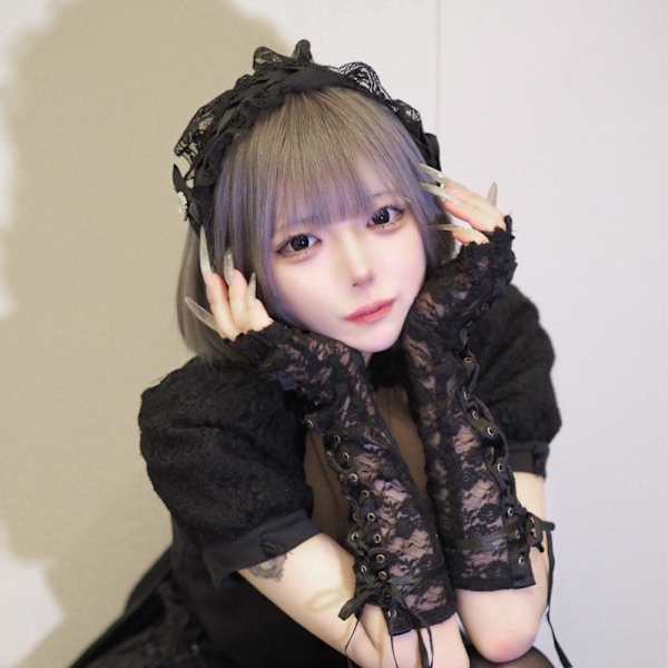 地雷系ハイトーンボブ