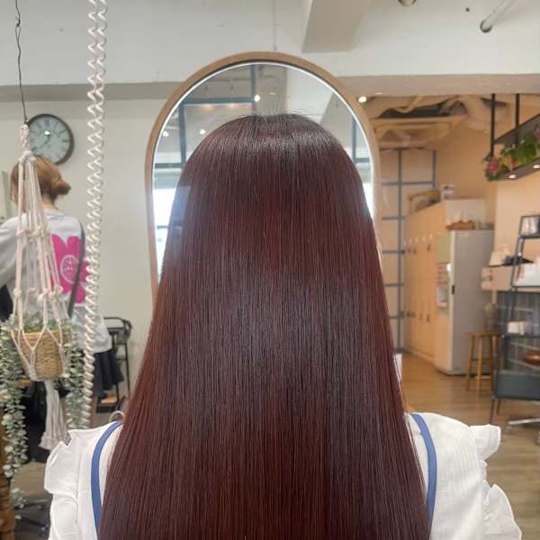 髪質改善トリートメント/酸熱トリートメントでツヤ髪ツヤカラー