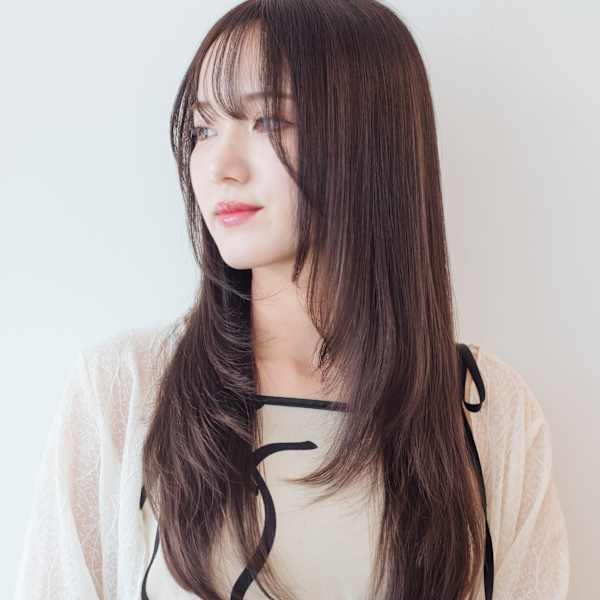 髪質改善/たっぷりレイヤーロングスタイル/グレージュカラー