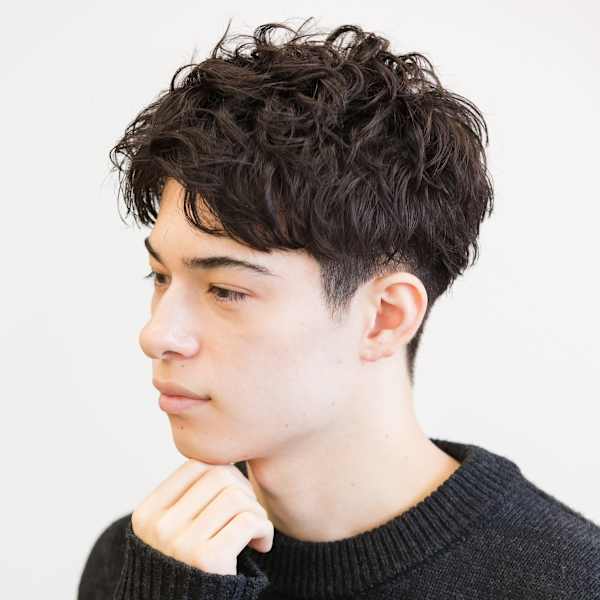 (ビジネスマン)に◎マッシュ ショート×スペインカール|ba-boo by beauty:beast Academy 広島店