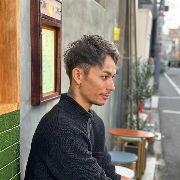 シルバーメンズショート