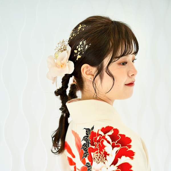 卒業式の 『袴の着付け』 と『 ヘアセット』