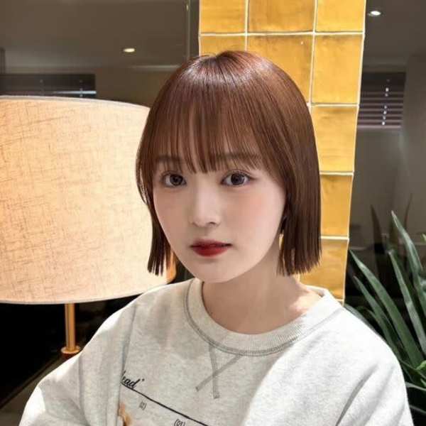 韓国ヘア＊艶髪＊ミニボブ【Zina銀座】|全席個室美容室Zina 銀座 髪質改善&トリートメント