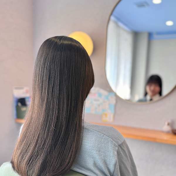 #フェミニンロング #ナチュラルヘア #黒髪卒業式