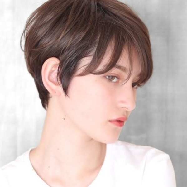 ショート・ボブ/白髪ぼかし/ハイライト/絶壁解消/