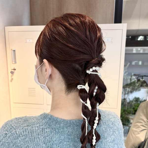 あみ下ろし/ヘアセット/ヘアアレンジ/パーティセット