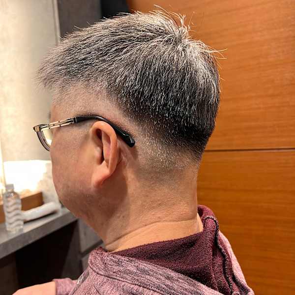 【お客様スタイル】フェードショート|YuGO HAIR 勝どき店