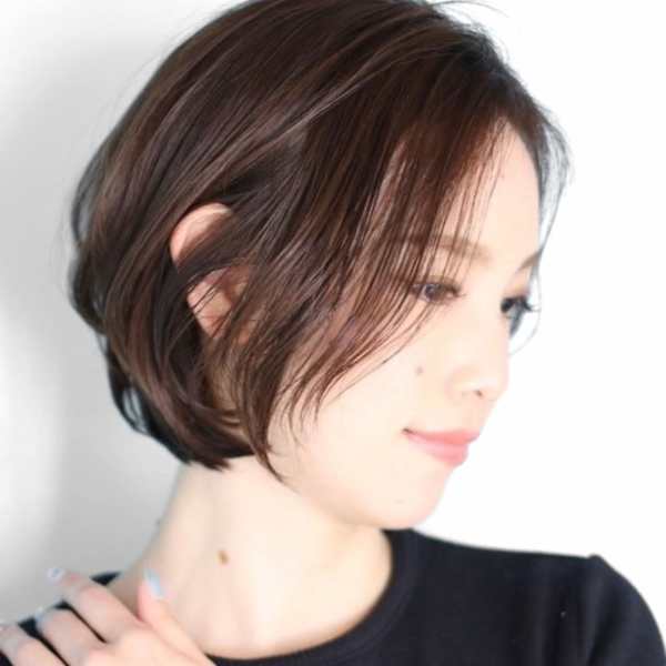 ショート・ボブ/酸性ストレート/縮毛矯正/40代/50代