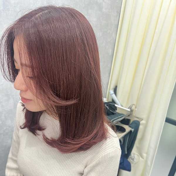 ラベージュ バイオレットピンク カシスピンク 髪質改善TR