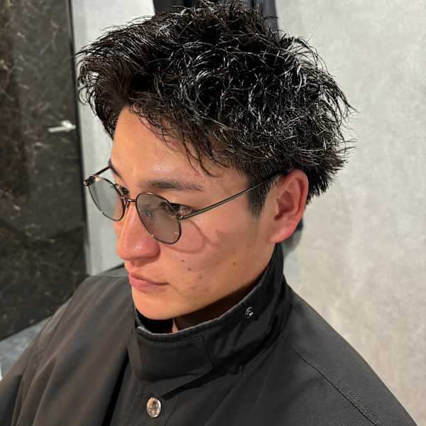 緩ツイスト　スパイキーショート|UNTRACE BARBERSHOP 池袋東口店