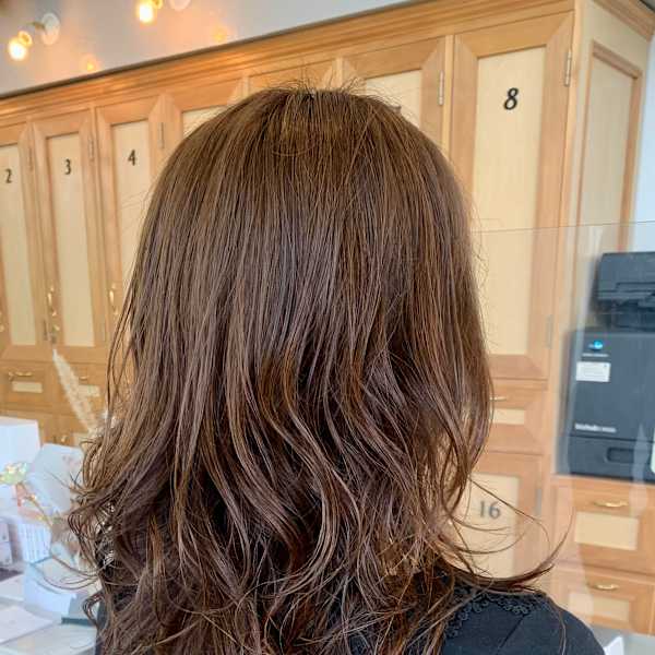 ミディアムレイヤー×大きめカール