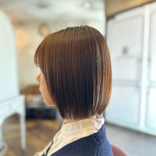 髪質改善ストレート ショートボブ