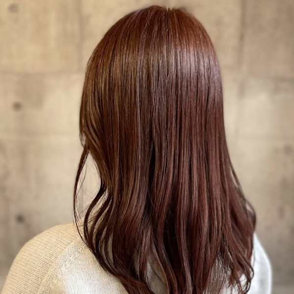 メルティーカラー 艶髪グレージュ 上品カラー セミロング|ROCA by teatro hair salon