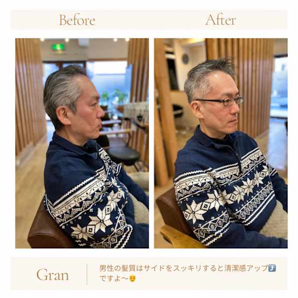 お客様髪質改善データ1650(メンズショート)