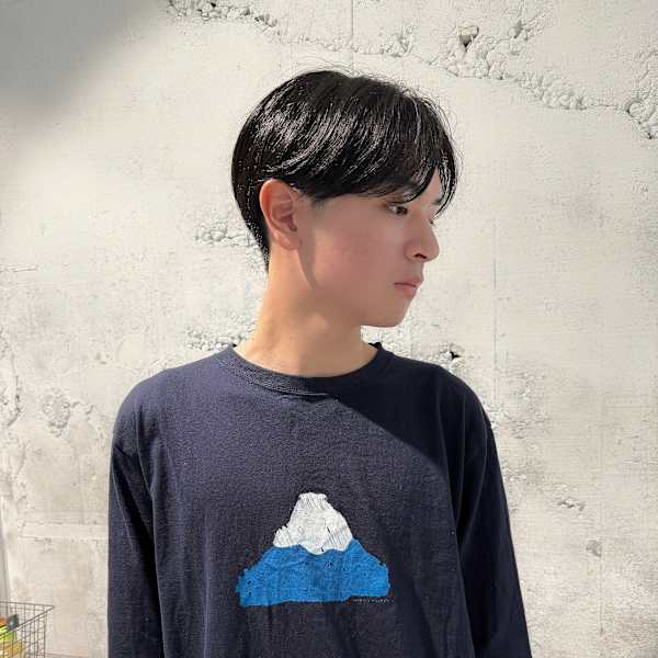 【 メンズ刈り上げセンターパート  】