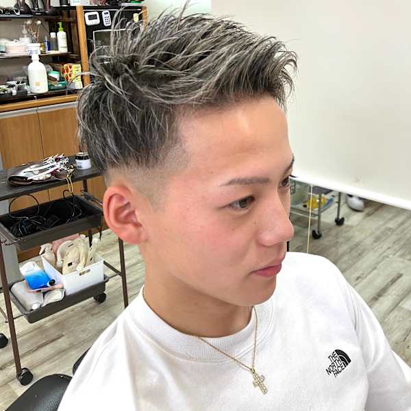 フェードカット+ハイライト