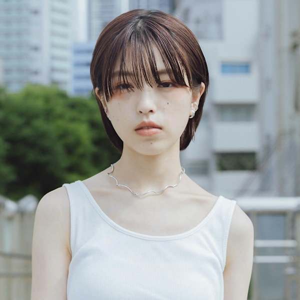 大人かわいい 小顔 暗髪ボブ ミニボブ ボブヘア