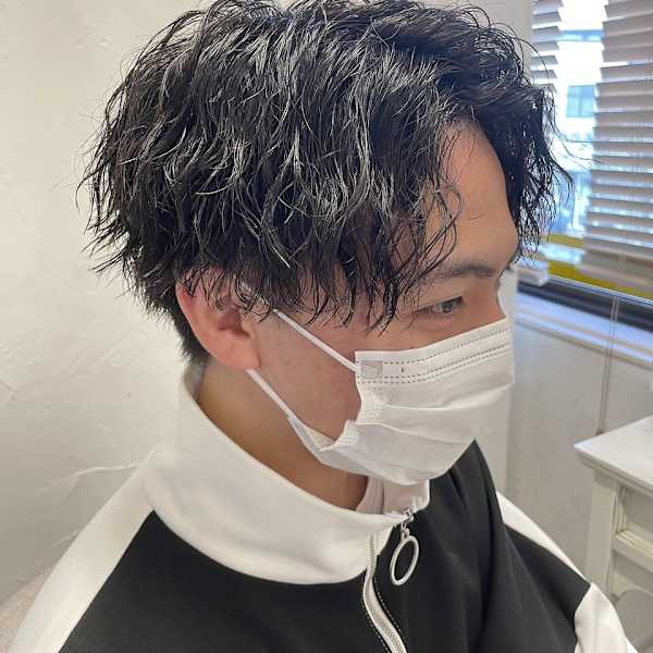ツイスパ×センターパート