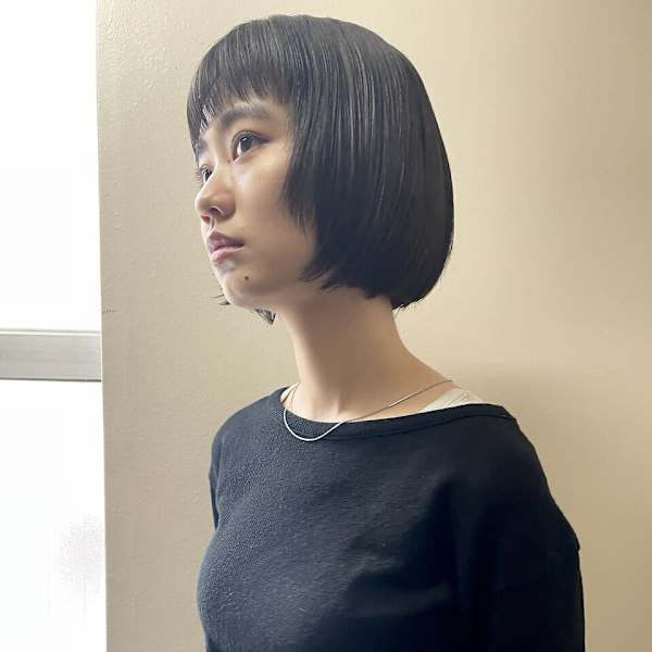 ストレートボブ/オン眉/顔周りレイヤー _下北沢