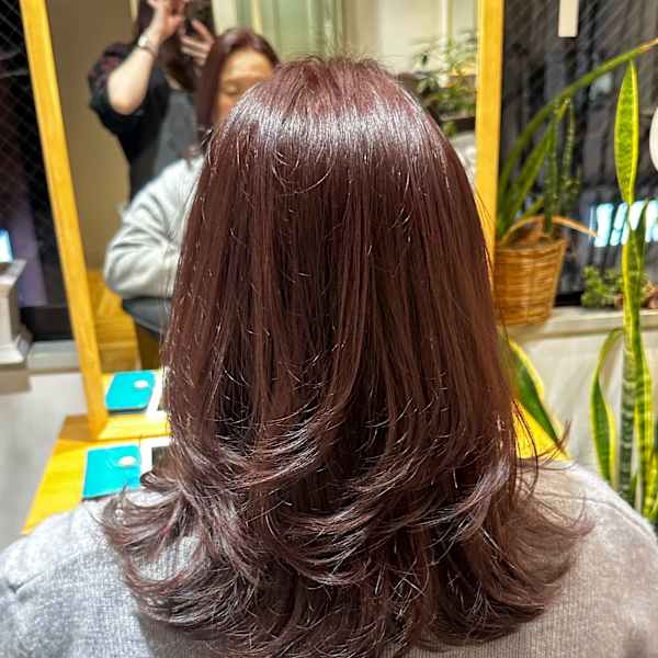 30代40代50代コテ巻きワンカールで仕上げる大人レイヤー