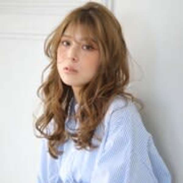 色っぽウェーブのお洒落ロング