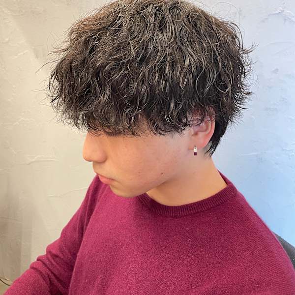 強め波巻き×マッシュ