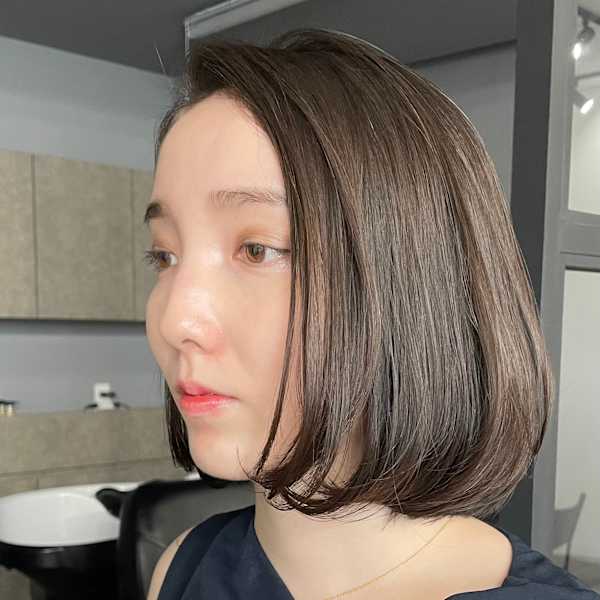 大人女性◎フラットボブ