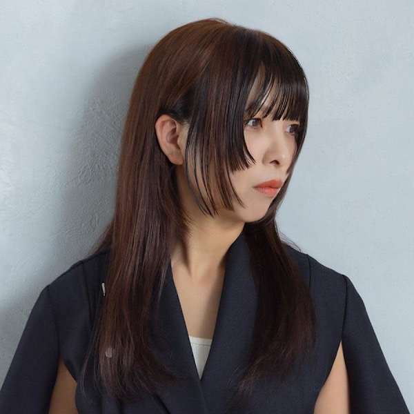 姫カット×ストレートロング