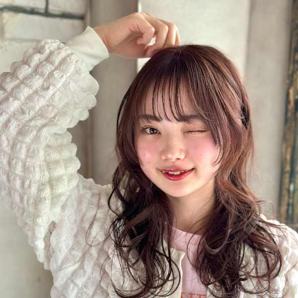 ナチュラルセミロングスタイル|veretta. 楠葉店