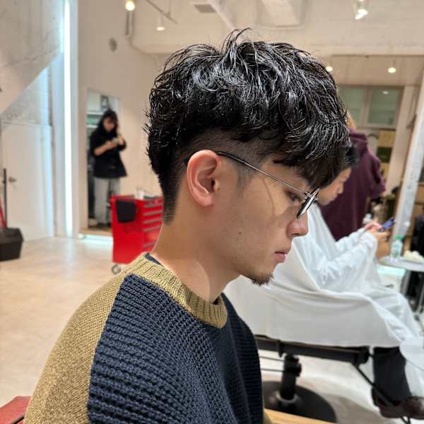 【 メンズワイルドマッシュ × ミックスパーマ  】