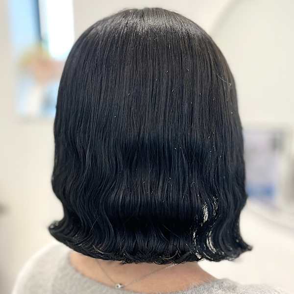 コテ巻き風波巻きパーマ