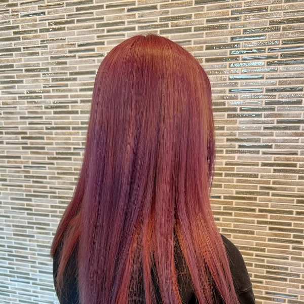 黒髪 ボブルフ ネビージュ 小顔 ワンレン 北越谷 髪質改善|RICHAIR